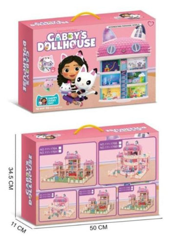155Pcs DIY Gabby's Paradise World Dollhouse